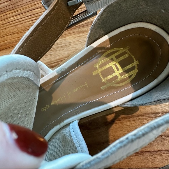 House of Harlow 1960 Esperanza Flats Women’s White Leather Ankle Strap Shooties - Picture 13 of 16